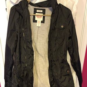 Black Target Raincoat